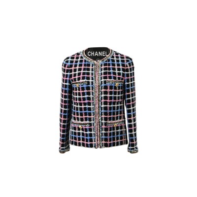 CHANEL PRINTED EVENING TWEED JACKET IN MULTICOLOR COTTON 
